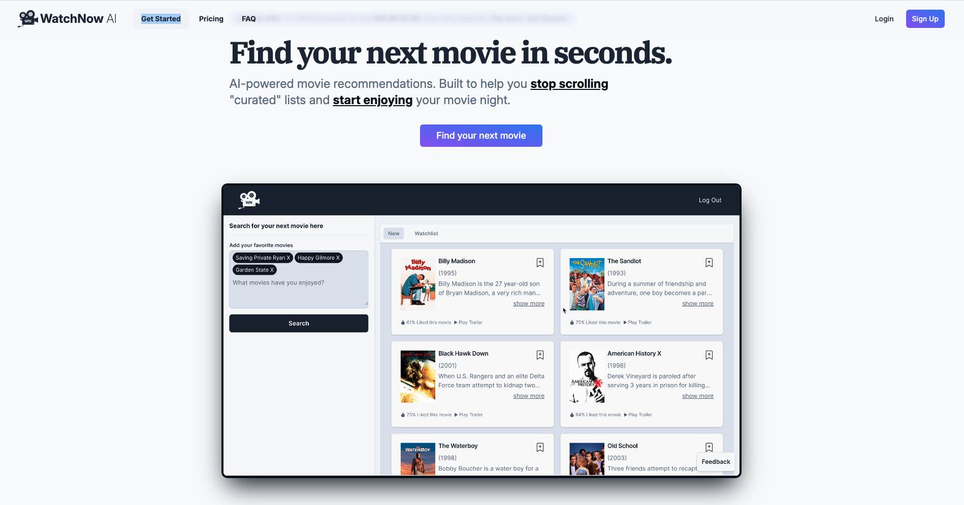 WatchNow AI: Scopri Nuovi Film